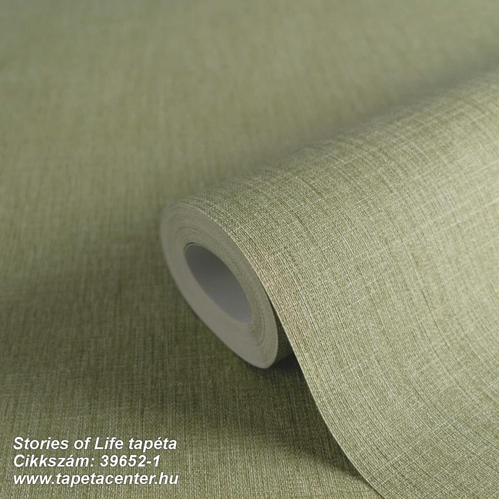 Egyszínű,textil hatású,zöld,bézs-drapp,illesztés mentes,súrolható,vlies tapéta 